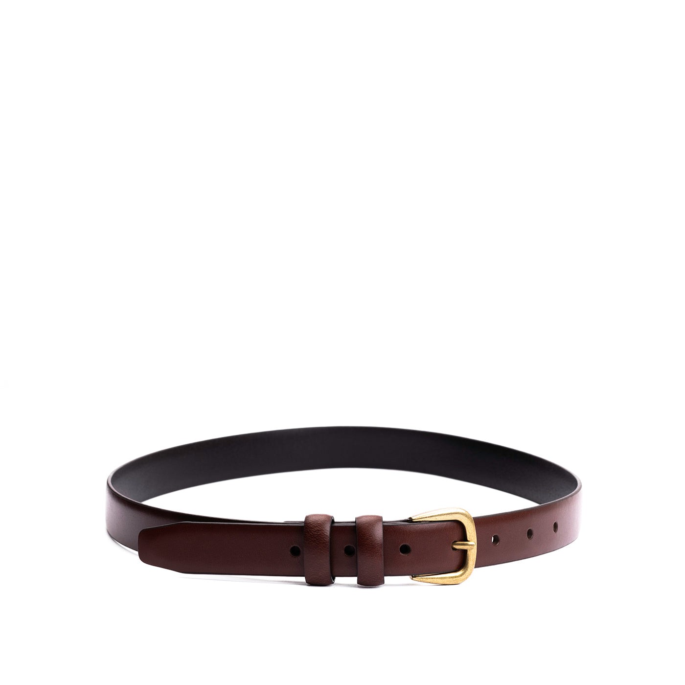 Alternative view of Women's Slim Double Loop Leather Belt