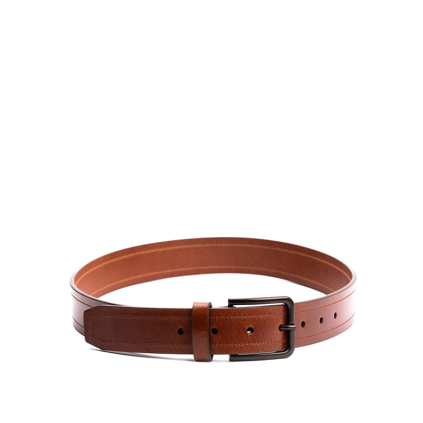 Alternative view of Men's Top Stitch Leather Belt