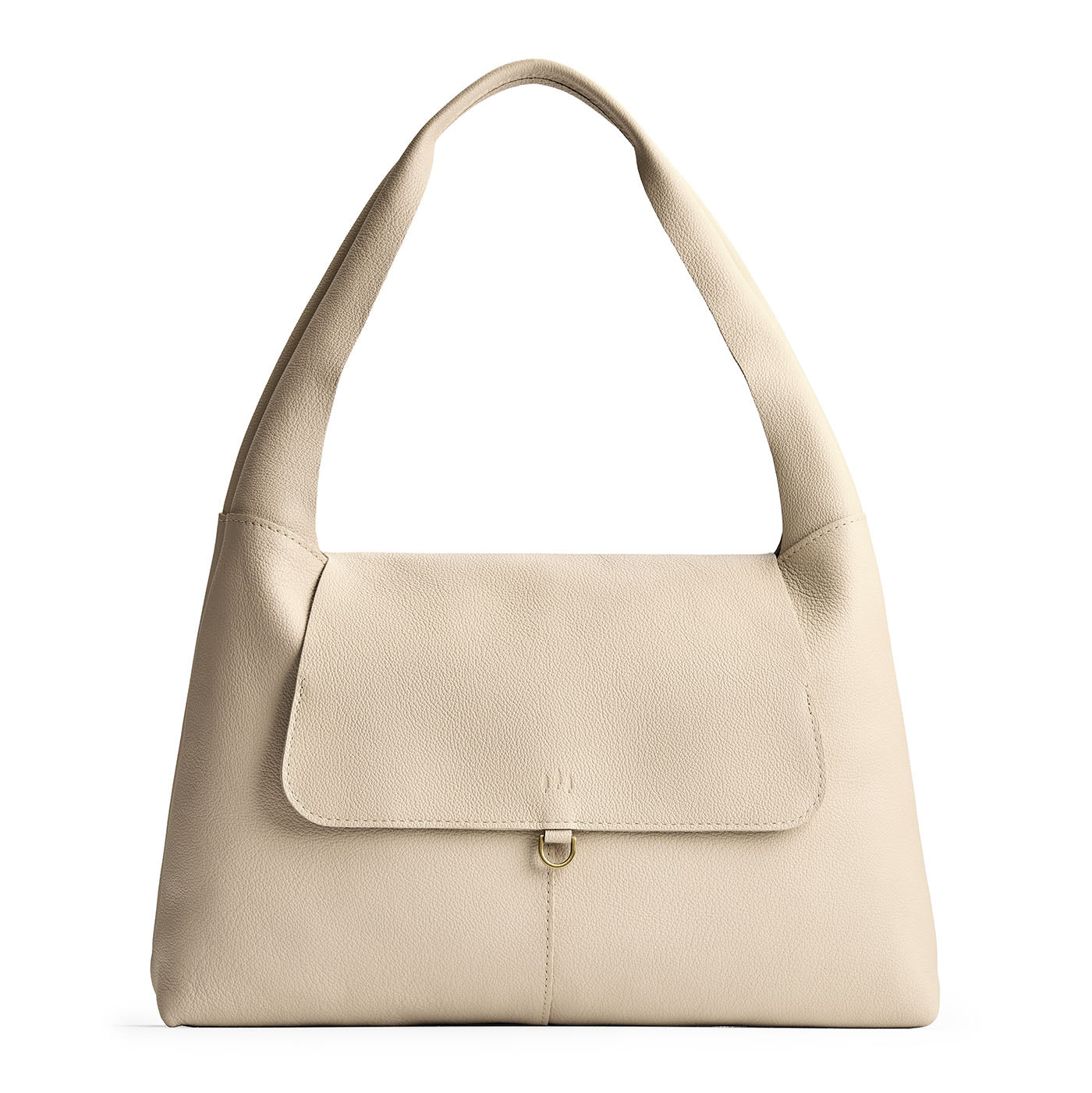Rowan Shoulder Bag - Pebbled Bone
